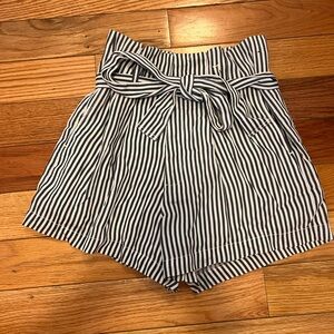 Abercrombie and Fitch Sloane Tailored Short Blue and White Striped